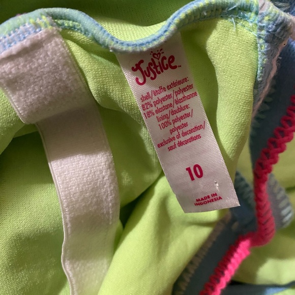 JUSTICE - BLUE BATHING SUIT - Picture 3 of 6